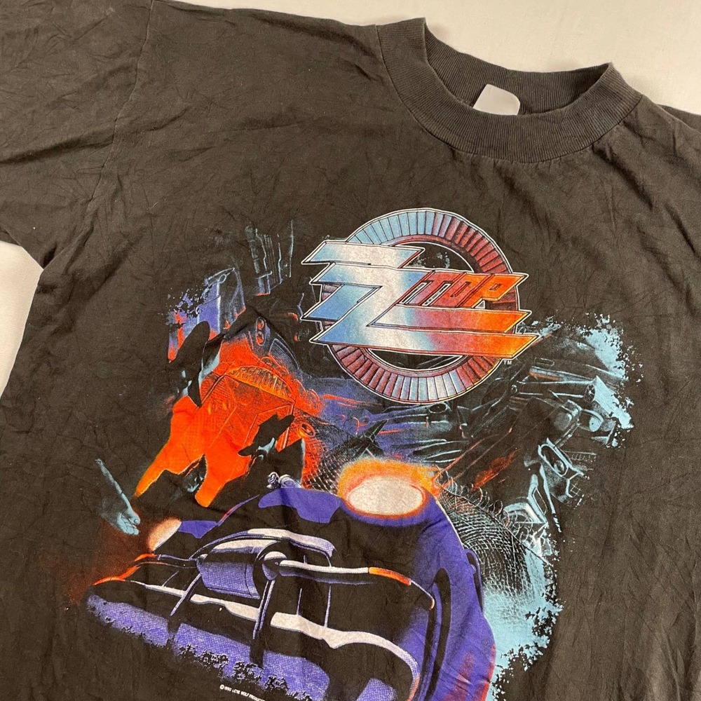 VTG‎ 1990 ZZ Top Recycler World Tour 1991 Vintage T Shirt XL Single Stitch